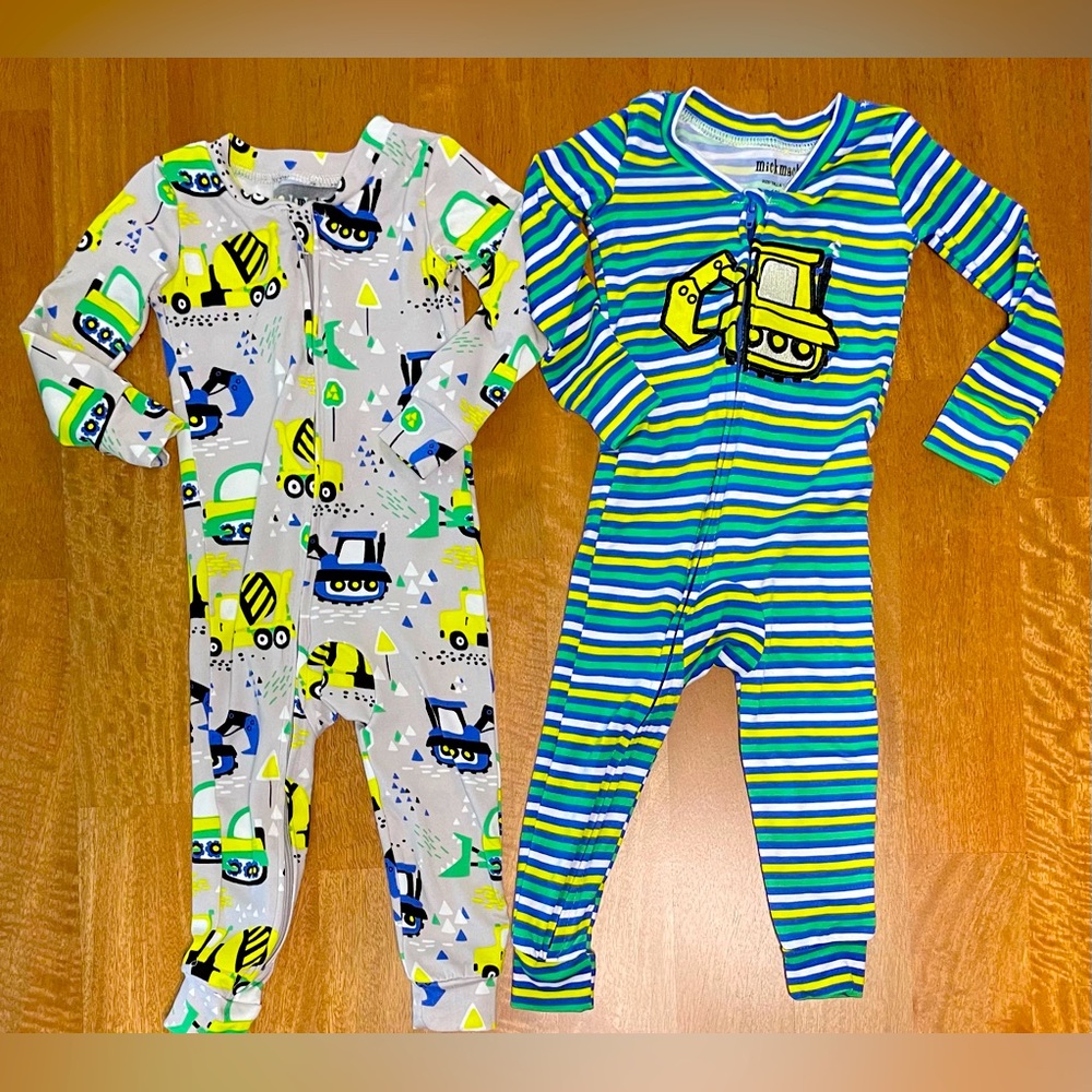 Mick Mack Construction-Themed Neon 12m One Pieces Set